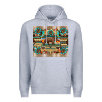 Heather Grey bear native animal  pelt  tumbler Premium Hoodie - BarkalooDesign