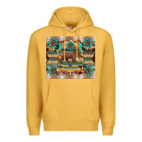 Mustard bear native animal  pelt  tumbler Premium Hoodie - BarkalooDesign