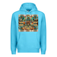 Ocean Blue bear native animal  pelt  tumbler Premium Hoodie - BarkalooDesign