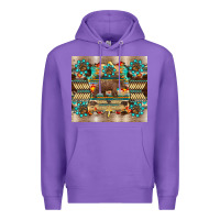 Purple bear native animal  pelt  tumbler Premium Hoodie - BarkalooDesign