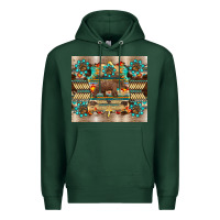 Sports Green bear native animal  pelt  tumbler Premium Hoodie - BarkalooDesign