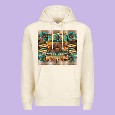 Bear Native Animal  Pelt  Tumbler Premium Hoodie Designed By Barkaloodesign