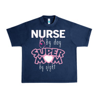 Navy nurse by day super mom by night Urban Heavy Tee - artisFamous