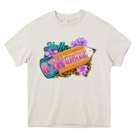Cream hello 6th grade Heavy Core Tee - RanaPortraitStore