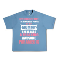 Pebble Blue never underestimate mommy paramedic Urban Heavy Tee - artisFamous