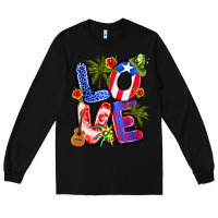 Black puerto rico love Long Sleeve Tee - Artiststas