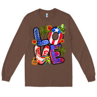 Chestnut puerto rico love Long Sleeve Tee - Artiststas