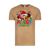 Vintage Camel Merry Christmas Vintage Tee - CowhideDigitalArt