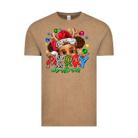 Vintage Coffee Merry Christmas Vintage Tee - CowhideDigitalArt