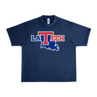 Navy louisiana tech athletics Urban Heavy Tee - artisFamous