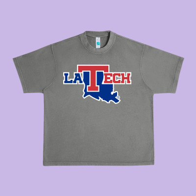 Louisiana Tech Athletics Urban Heavy Tee Designed By Artisfamous
