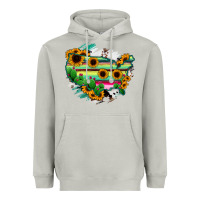 Moon Dust America Map Sunflower Cactus Serape Heavyweight Hoodie - RanaPortraitStore