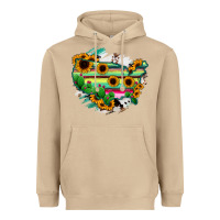 Mushroom America Map Sunflower Cactus Serape Heavyweight Hoodie - RanaPortraitStore