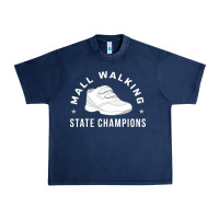 Navy funny mall walking state champions Urban Heavy Tee - artisFamous