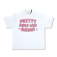 White Pretty Girls Like Anime Urban Heavy Tee - artisFamous