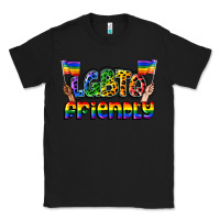 Black lgbtq friendly pride Classic Tee - FaDigitalArtStudio
