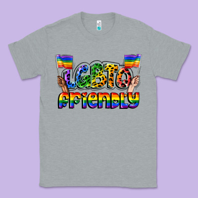 Lgbtq Friendly Pride Classic Tee Designed By Fadigitalartstudio
