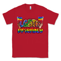 Red lgbtq friendly pride Classic Tee - FaDigitalArtStudio