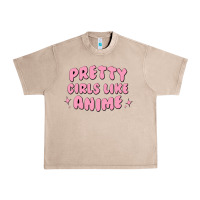 French Oak Pretty Girls Like Anime Urban Heavy Tee - artisFamous