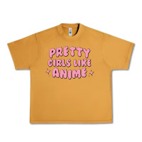 Peanut Butter Pretty Girls Like Anime Urban Heavy Tee - artisFamous