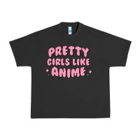 Pigment Black Pretty Girls Like Anime Urban Heavy Tee - artisFamous