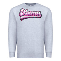 Heather Grey Mama Leopard Premium Sweatshirt - RanaPortraitStore