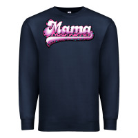Navy Mama Leopard Premium Sweatshirt - RanaPortraitStore