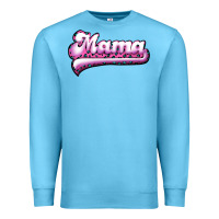 Ocean Blue Mama Leopard Premium Sweatshirt - RanaPortraitStore