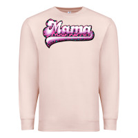 Pale Pink Mama Leopard Premium Sweatshirt - RanaPortraitStore