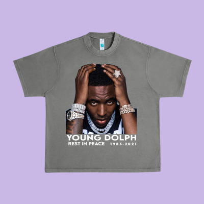 Rest In Peace Young Dolph Urban Heavy Tee Designed By Artisfamous