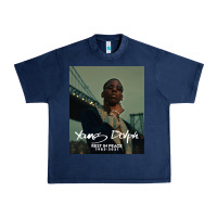 Navy Rest in Peace Young Dolph Urban Heavy Tee - artisFamous
