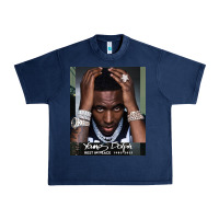 Navy Rest in Peace Young Dolph Urban Heavy Tee - artisFamous