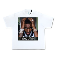 White Rest in Peace Young Dolph Urban Heavy Tee - artisFamous