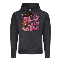 Vintage Black in october we wear pink Vintage Hoodie - BarkalooDesign