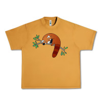 Peanut Butter red panda sleeping Urban Heavy Tee - artisFamous