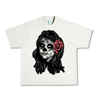 Pistachio sugar skull lady Urban Heavy Tee - artisFamous
