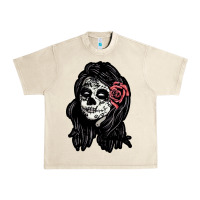 Sugar Skull Lady Urban Heavy Tee | Teevron
