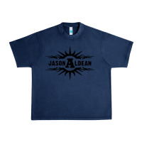 Navy jason aldean Urban Heavy Tee - artisFamous