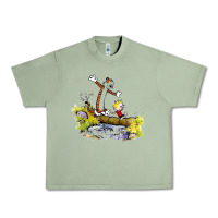 Oil Green calvin and hobbes bill watterson Urban Heavy Tee - artisFamous