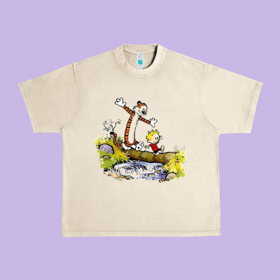 Calvin And Hobbes Bill Watterson Urban Heavy Tee Designed By Artisfamous
