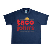Navy Taco John's Resto Urban Heavy Tee - artisFamous