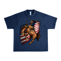 Navy American Cowboy Urban Heavy Tee - Jasminsmagicworld