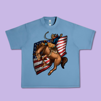American Cowboy Urban Heavy Tee Designed By Jasminsmagicworld