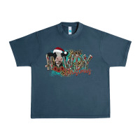 Midnight Navy howdy christmas Urban Heavy Tee - CowhideDigitalArt