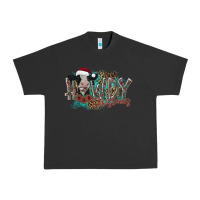Pigment Black howdy christmas Urban Heavy Tee - CowhideDigitalArt