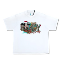 White howdy christmas Urban Heavy Tee - CowhideDigitalArt