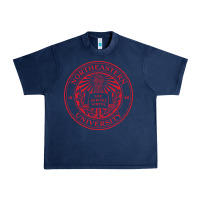 Navy northeastern university Urban Heavy Tee - artisFamous