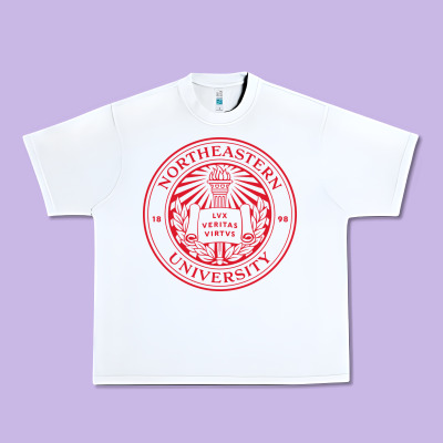 Northeastern University Urban Heavy Tee Designed By Artisfamous