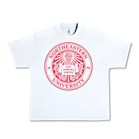 White northeastern university Urban Heavy Tee - artisFamous