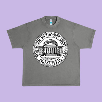 Southern Methodist University Urban Heavy Tee Designed By Artisfamous